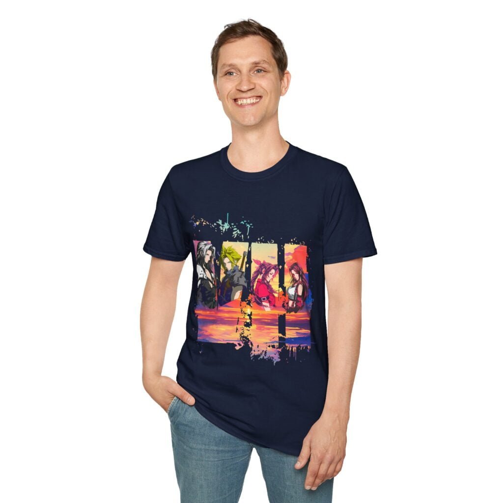 Final Fantasy 7 Fan Art T-Shirt – Sephiroth, Cloud, Aerith, Tifa