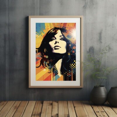 Vintage Pop Art Poster Retro Style | Vintage Visions Of The 70s 02 | Colourful Pop Art | Home Décor | Wall Art