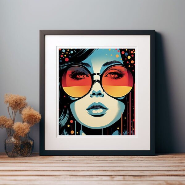Vintage Pop Art Poster Retro Style | Vintage Visions Of The 70s 03 | Colourful Pop Art | Home Décor | Wall Art - Image 3