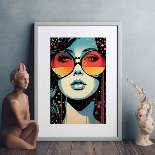 Vintage Pop Art Poster Retro Style | Vintage Visions Of The 70s 03 | Colourful Pop Art | Home Décor | Wall Art - Image 2