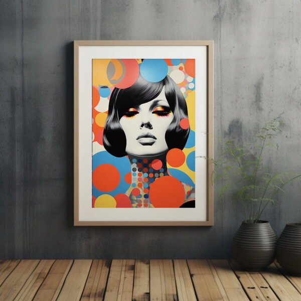 Vintage Pop Art Poster Retro Style | Vintage Visions Of The 70s 04 | Colourful Pop Art | Home Décor | Wall Art - Image 4