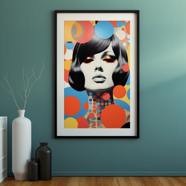 Vintage Pop Art Poster Retro Style | Vintage Visions Of The 70s 04 | Colourful Pop Art | Home Décor | Wall Art - Image 3