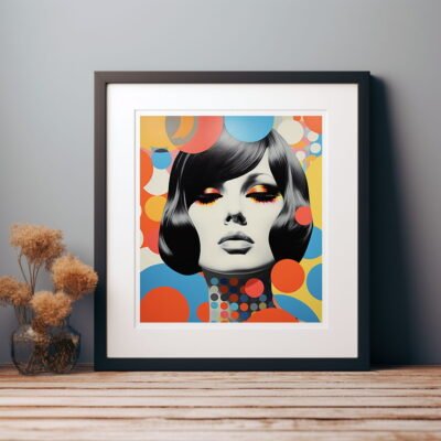 Vintage Pop Art Poster Retro Style | Vintage Visions Of The 70s 04 | Colourful Pop Art | Home Décor | Wall Art