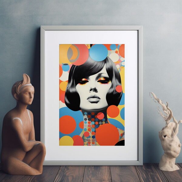 Vintage Pop Art Poster Retro Style | Vintage Visions Of The 70s 04 | Colourful Pop Art | Home Décor | Wall Art - Image 2