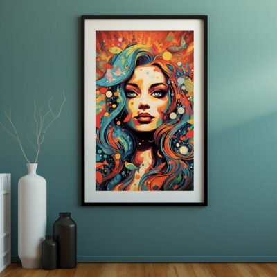 Vintage Pop Art Poster Retro Style | Vintage Visions Of The 70s 07 | Colourful Pop Art | Home Décor | Wall Art