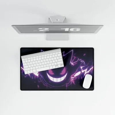 Gen gar-Inspired Desk Mat | Purple Gaming Mouse Pad | Themed Desk Pad | Large Anime Desk Mat
