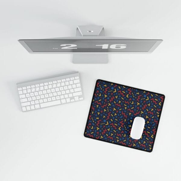 Colourful Retro 80s Style Desk Mat | Large Mouse Pad for Office & Gaming | Fun Geometric Pattern Desk Accessory - Image 8