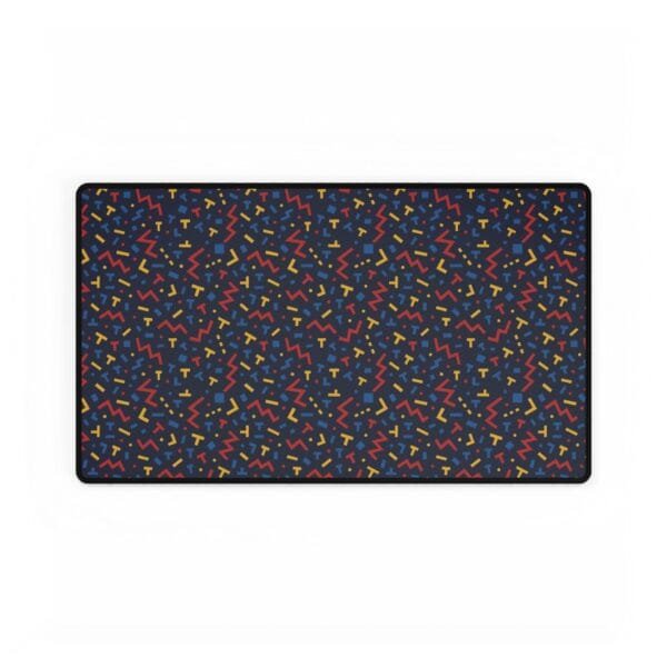Colourful Retro 80s Style Desk Mat | Large Mouse Pad for Office & Gaming | Fun Geometric Pattern Desk Accessory - Image 9
